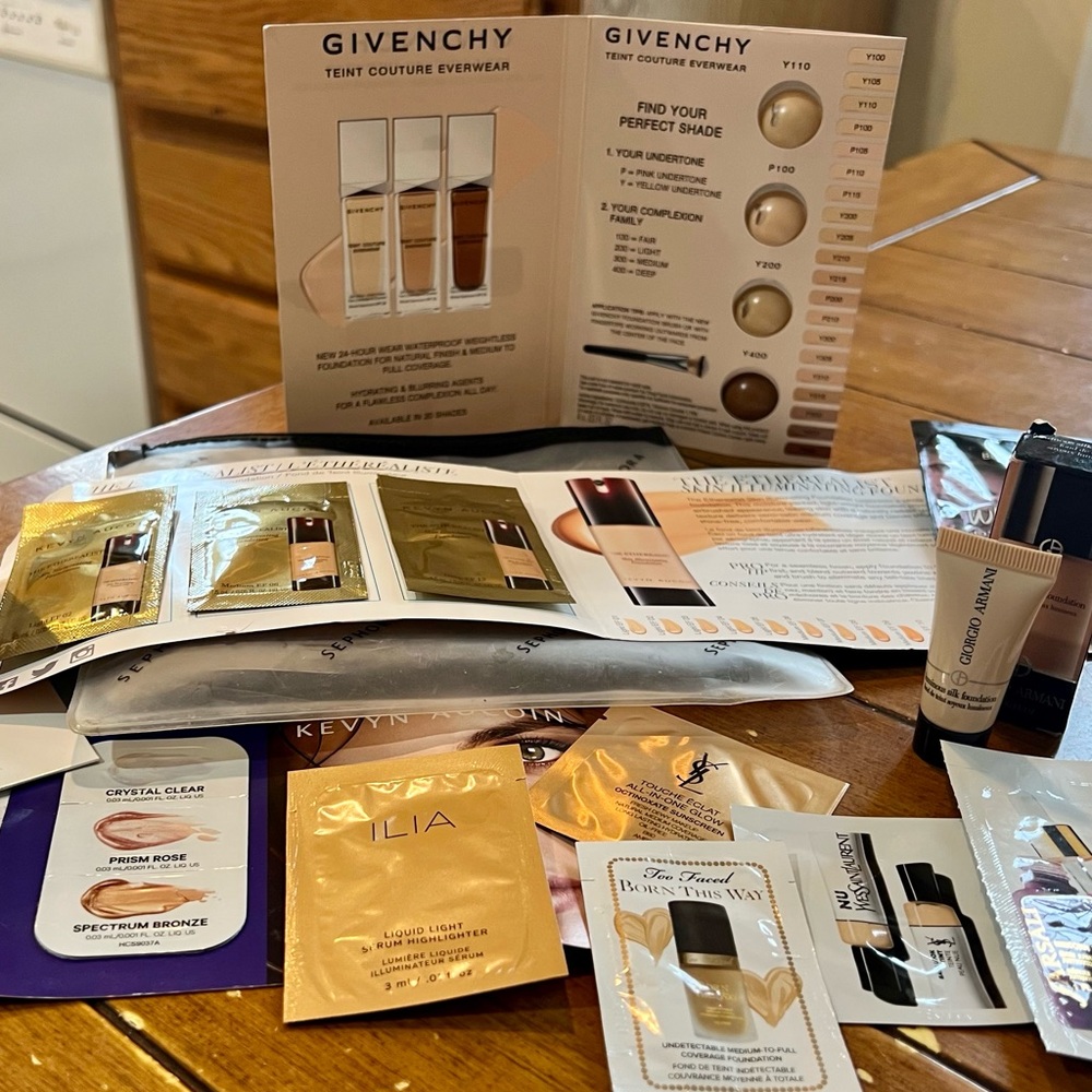 Deluxe Size Makeup Samples/Armani/Givenchy/Ilia/YveSaintLaurent/Kevyn Aucoin etc - Picture 3 of 10